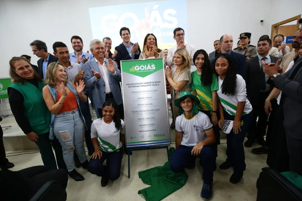 Governador Ronaldo Caiado inaugura o Agrocolégio Estadual Maguito Vilela