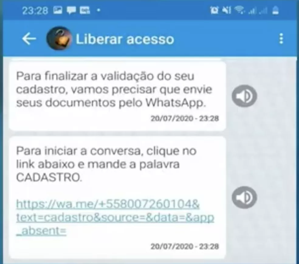 Mensagem para beneficiários que devem enviar documentos para a Caixa para regularização do Caixa Tem — Foto: Divulgação/CAIXA